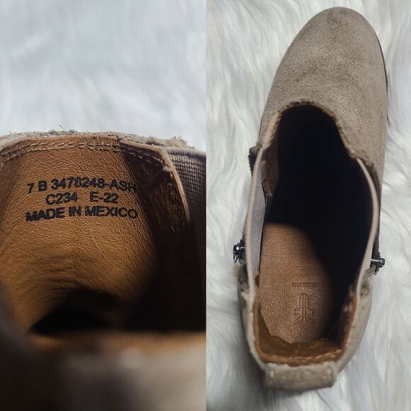 NWOB|Frye Carly Ash Suede Chelsea Ankle Bootie, 7 - Picture 13 of 13